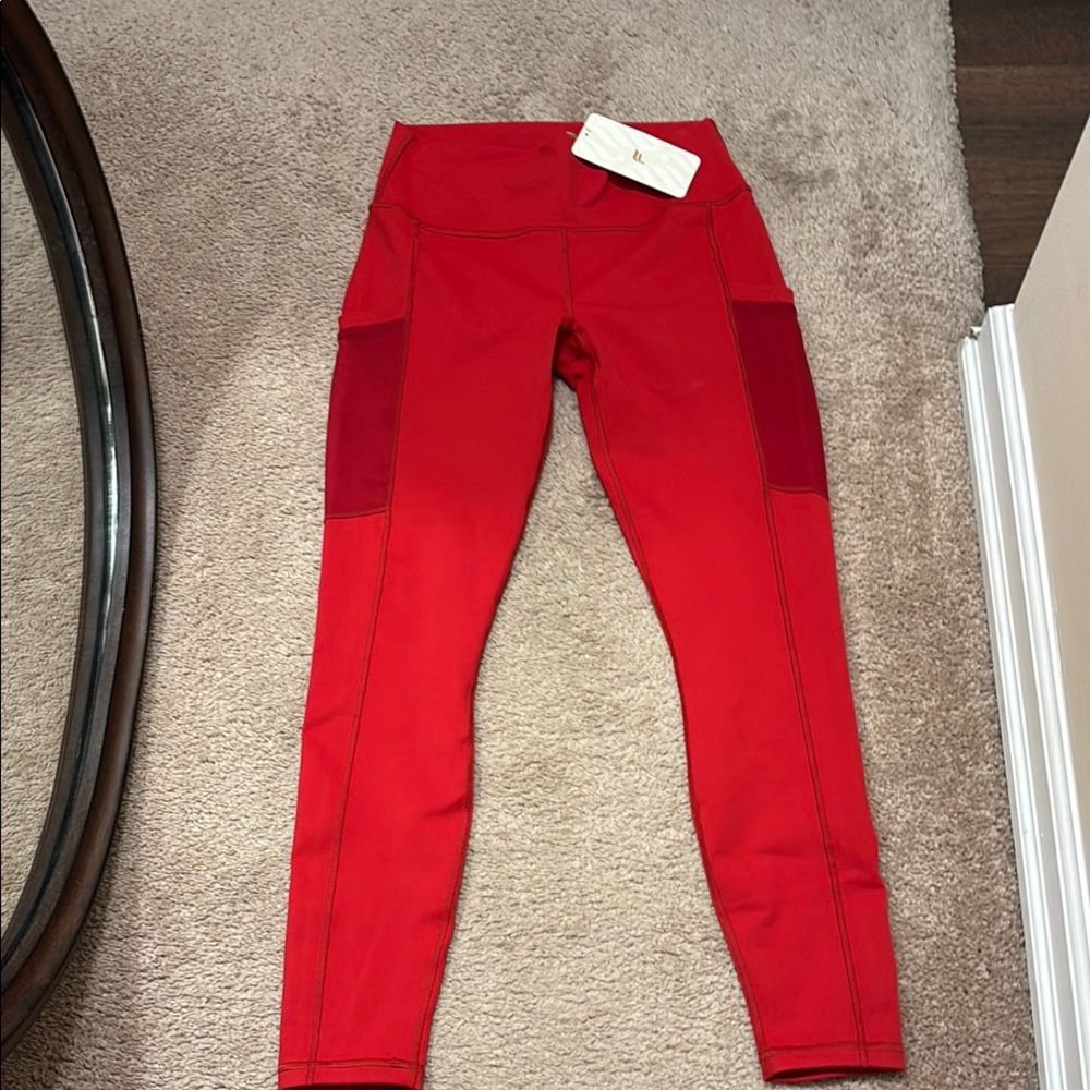 Fabletics On-The-Go Red Leggings